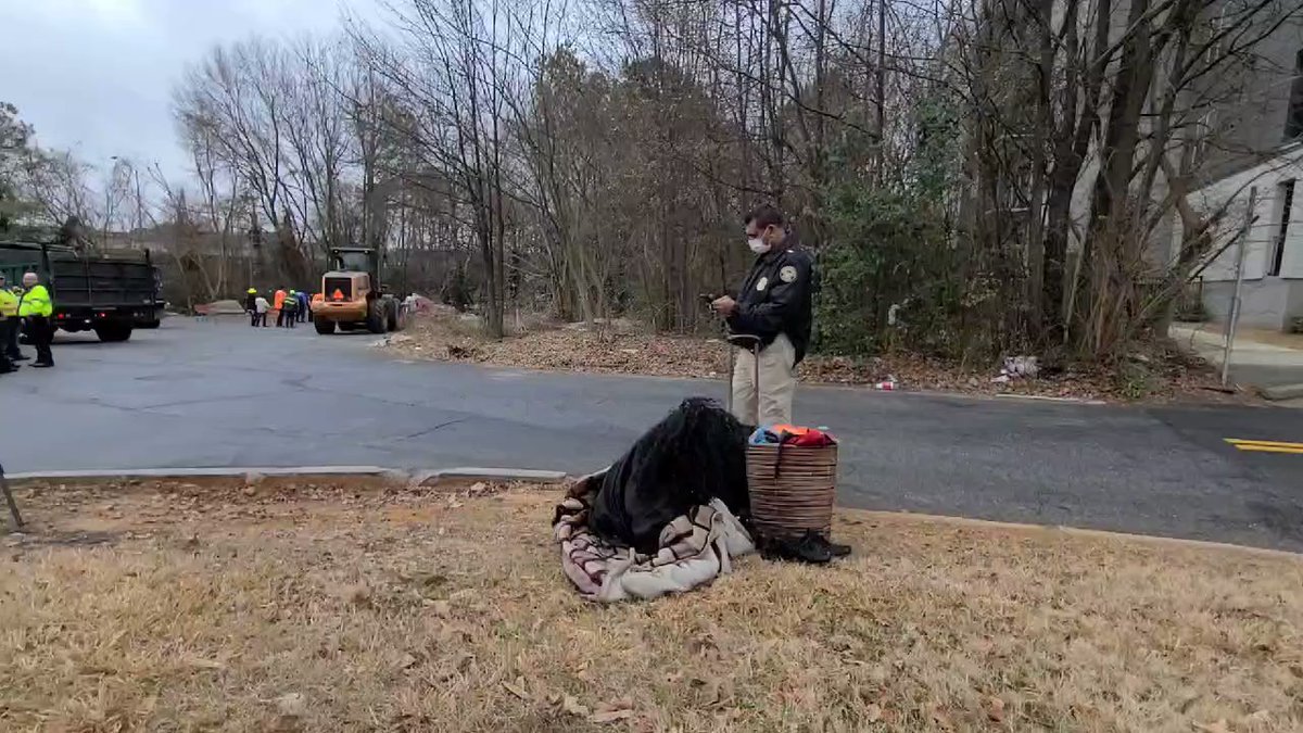 APD and the city of Atlanta are currently cleaning up a number of homeless encampments near the Buckhead area. Police say this is not a direct response to the fire last night under the Piedmont road bridge.