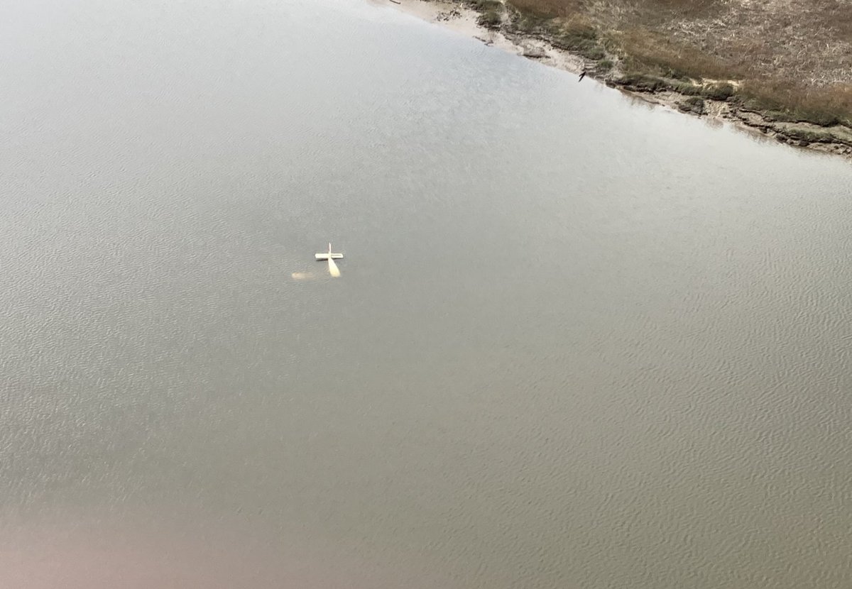 A USCG Air Station Savannah crew rescued a man from a downed aircraft in the Savannah River, Saturday.