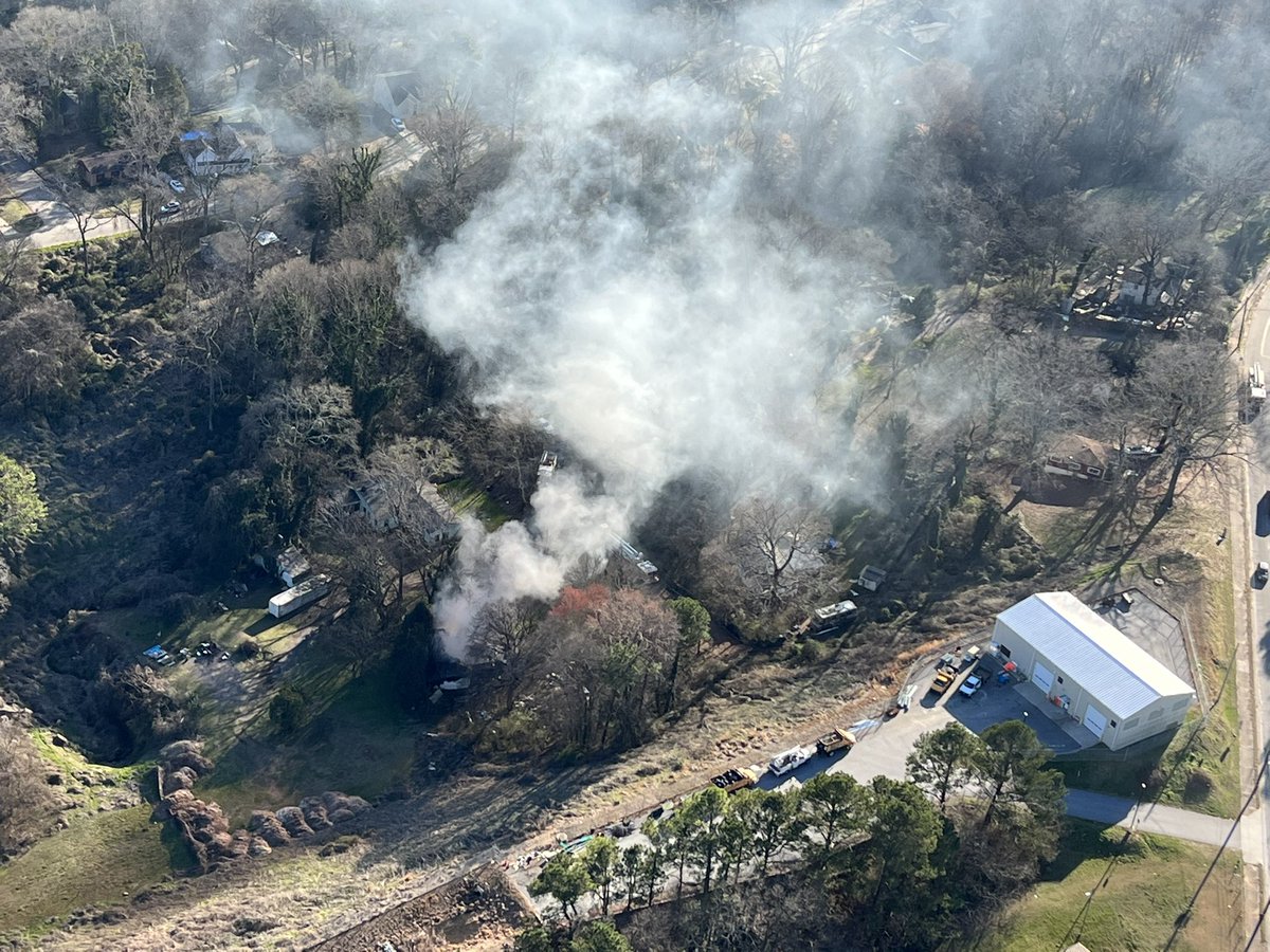 Combating a residential structure fire in S Atlanta on Pecan Dr at Lakewood Ave. Delays in the area.