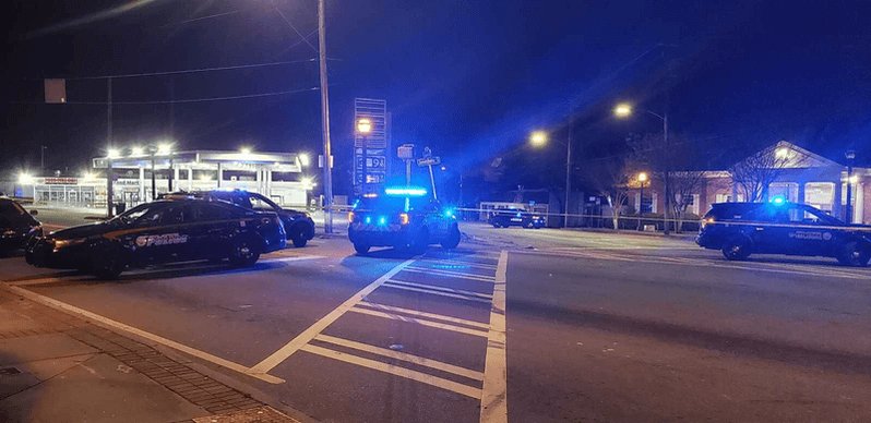 SE Atl drive-by shooting leaves woman dead, sends man to hospital. PD says victims were outside a Lakewood Ave gas station when SUV & another vehicle pulled up and people started shooting. Lots of rounds fired.