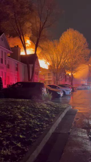 Alpharetta apt building goes up in flames. 10-unit structure destroyed. Luckily no injuries reported but victims say they lost everything in the blaze.