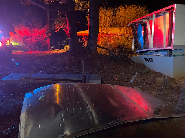 A car smashes into an animal hospital in Dunwoody overnight leaving extensive damage.