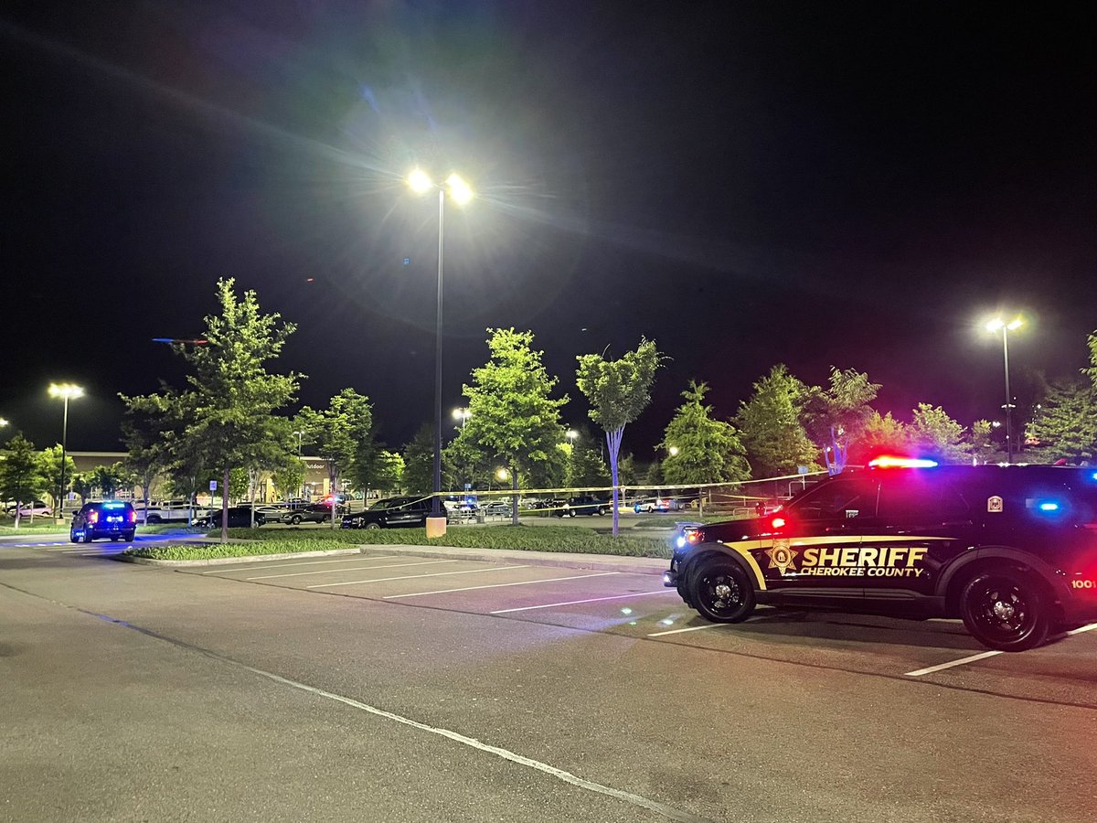 Gunfire at Walmart parking lot in Holly Springs. Deputies say narcotics agents opened fire on a suspected drug trafficker when he drove toward them. The suspect crashed into 2 cars while trying to get away. He was taken to the hospital where he died.