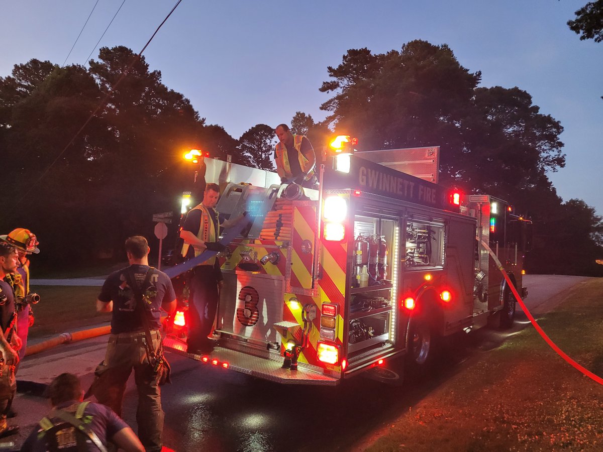 Firefighters responded at 7:27 p.m. to a house fire in the 1500 block of Ridgewood Drive SW in Lilburn. No injuries were reported and the cause is undetermined and under investigation. 