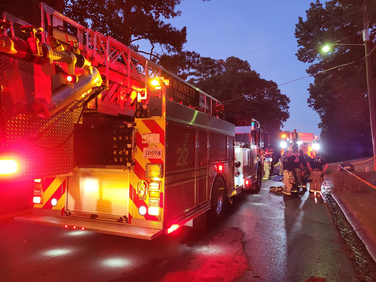 Firefighters responded at 7:27 p.m. to a house fire in the 1500 block of Ridgewood Drive SW in Lilburn. No injuries were reported and the cause is undetermined and under investigation. 