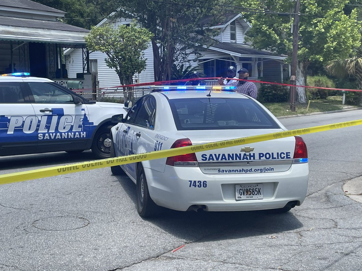 Scene at an officer involved shooting on Gwinnett and Magazine street. Witnesses tell a man in his 20s was shot three times by a SPD officer. The GBI is investigating. Officials tell the shooting was called in around noon