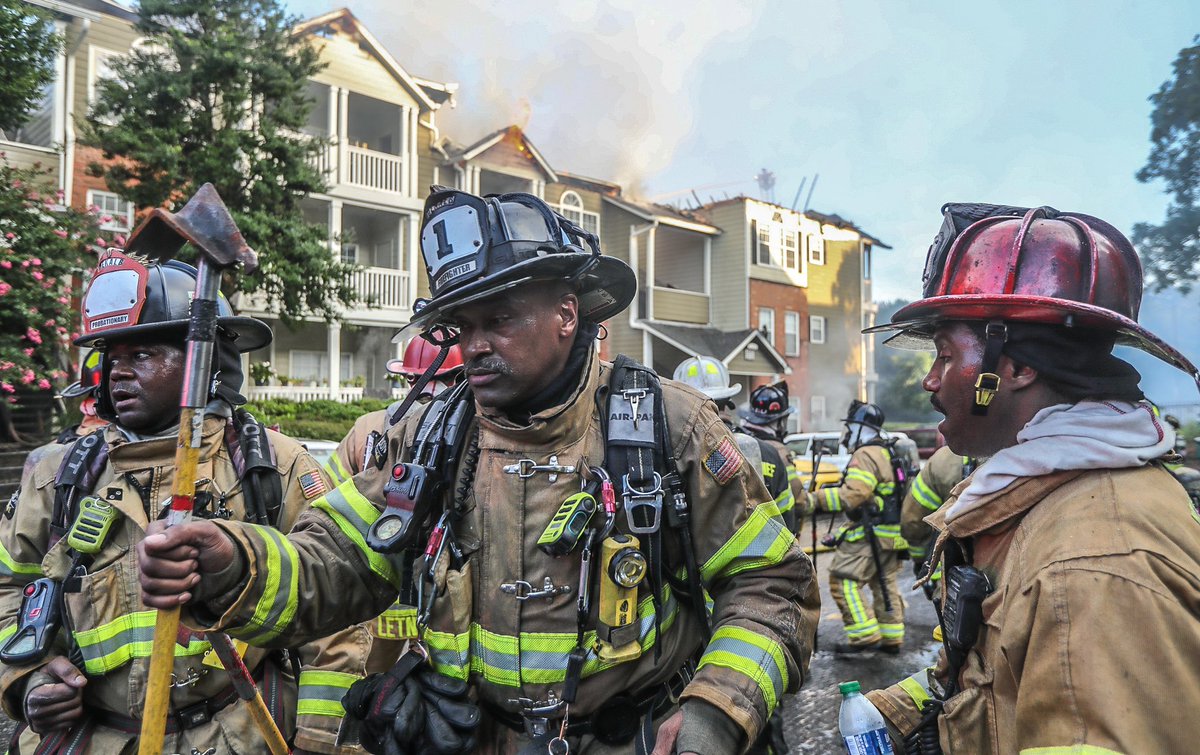 Fire at Brookhaven apartments shuts down busy road