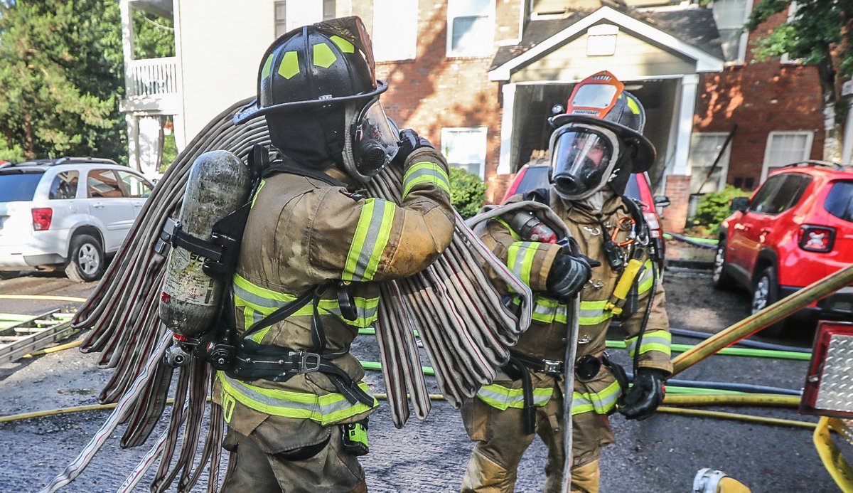 Fire at Brookhaven apartments shuts down busy road