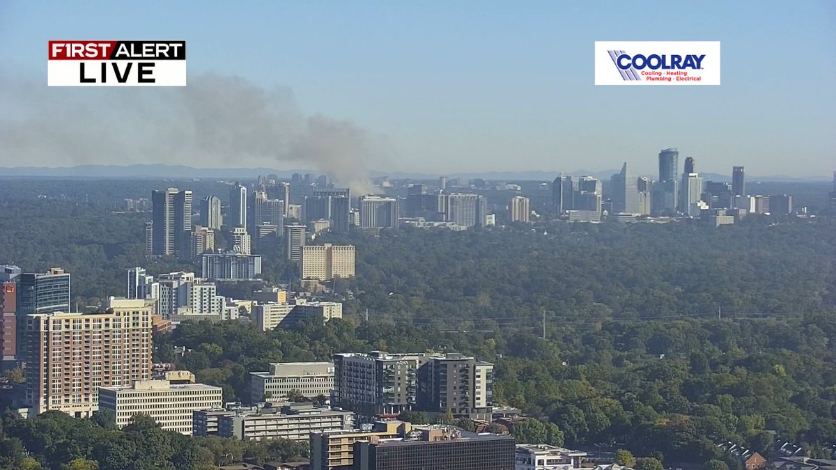 Smoke from the Buckhead fire on our 2 cams from our First Alert Camera Network