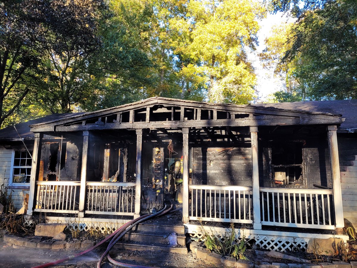 Firefighters responded this evening to a house fire in the 5000 block of Hidden Branch Drive in Sugar Hill. During the search of the home, one deceased dog was located. The fire was ruled accidental 