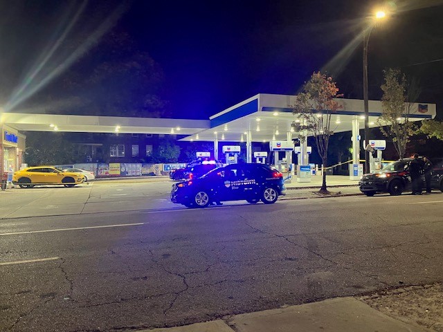 A gas station at the corner of Piedmont and Ponce de Leon avenues in northeast Atlanta is now the scene of a shooting for two days in a row