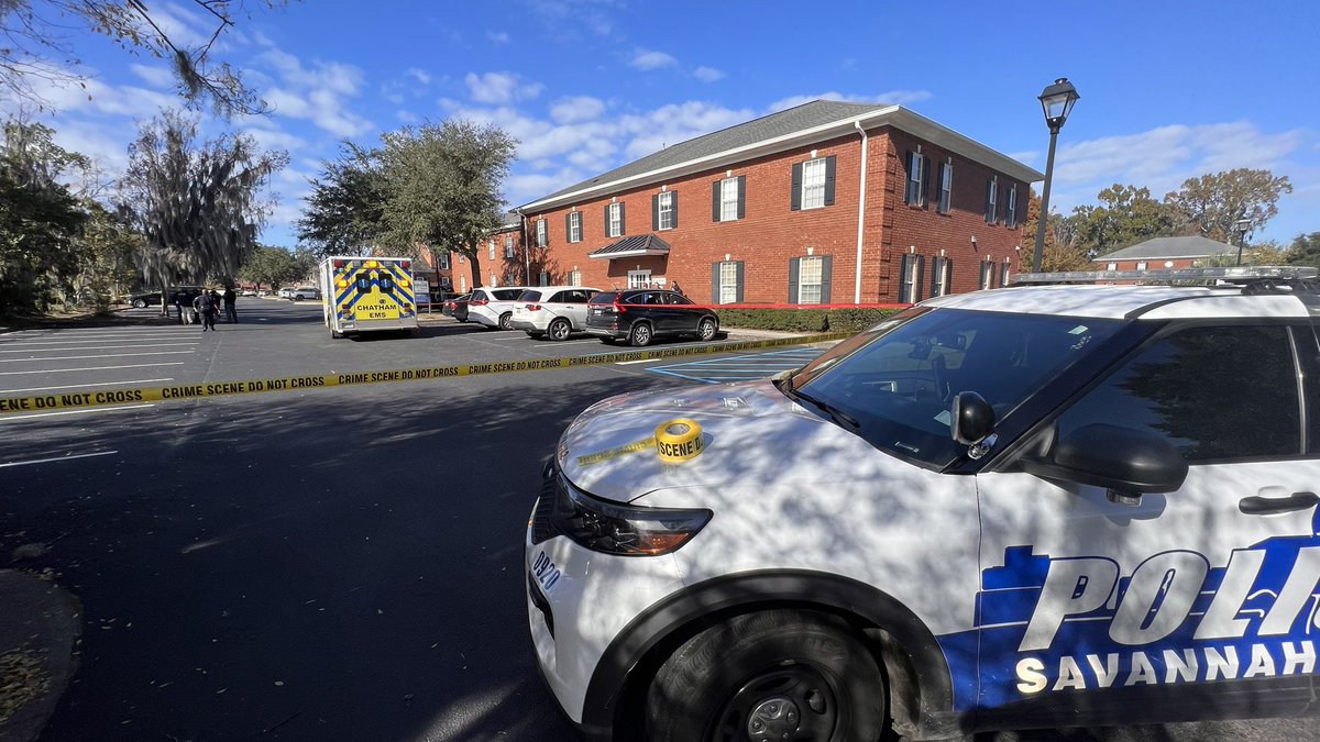 Savannah Police have taped off a crime scene at a south side drug treatment center after a 911 call reporting a shooting. An ambulance is here. This is in a business park off of Commercial Drive