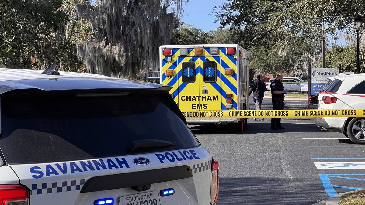 Savannah Police have taped off a crime scene at a south side drug treatment center after a 911 call reporting a shooting. An ambulance is here. This is in a business park off of Commercial Drive