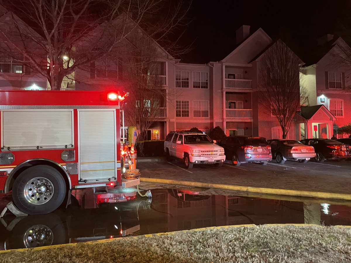 DeKalb County Fire Crews responding to an apartment fire on Turnberry Place. Fire crews say they got the call at 5:20 this morning and it was called in with entrapment