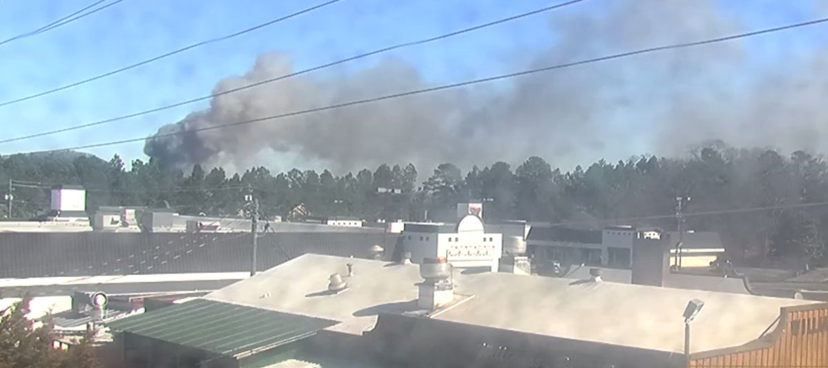 Cobb Co: An apartment fire has heavy smoke in the area of Roswell Rd. near Lower Roswell Rd. Avoid if possible