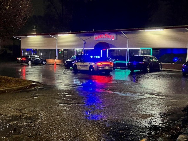Police say a man was shot twice in the face outside a gentleman's club in northwest Atlanta
