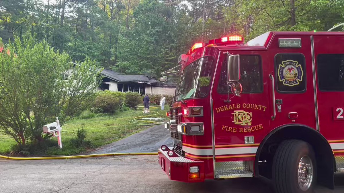 DeKalb Fire Crews on the scene of a house fire on Oxbow Road. Officials say two firefighters suffered from mild to moderate burns, everyone made it out of the structure with no other injuries. Cause is under investigation