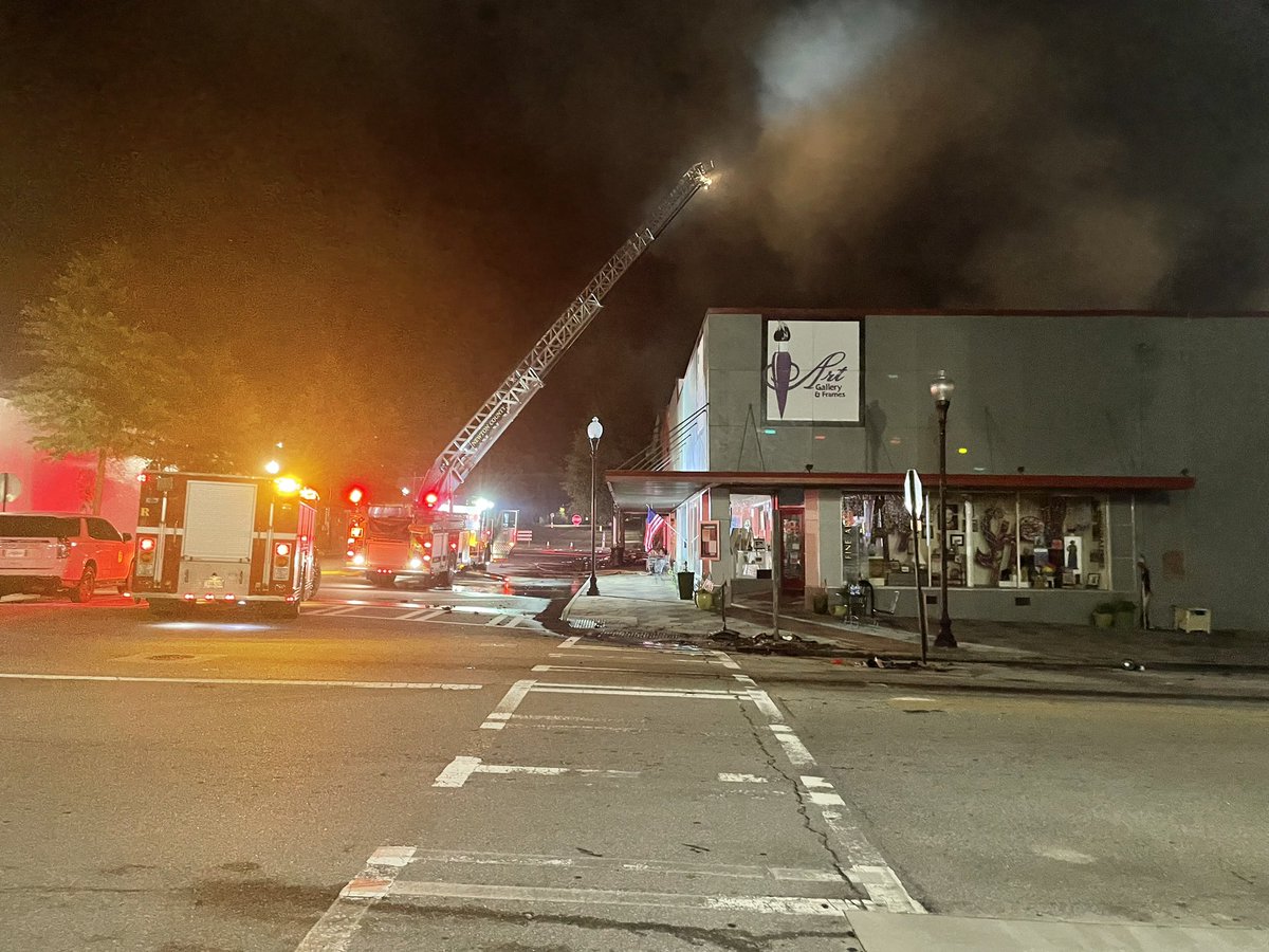 Massive fire in Covington Square, started around 9:30 Friday night. Interim fire chief said it's nearly impossible to get it out because of the nature of the buildings.