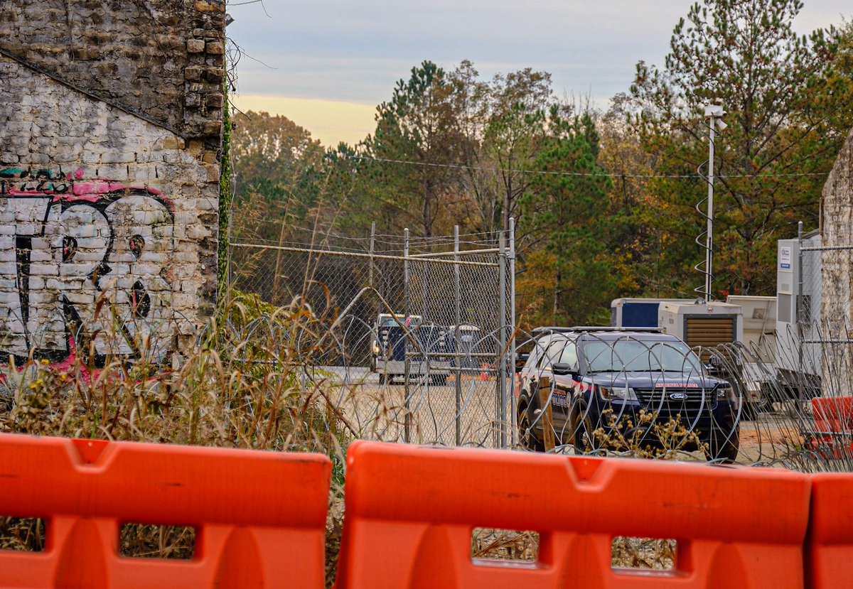 Large coils of barbed wire is one of many stepped up security measures in place in preparation for an influx of StopCopCity protesters expected to hold rallies around Atlanta and the construction site of the future Public Safety Training Center.  