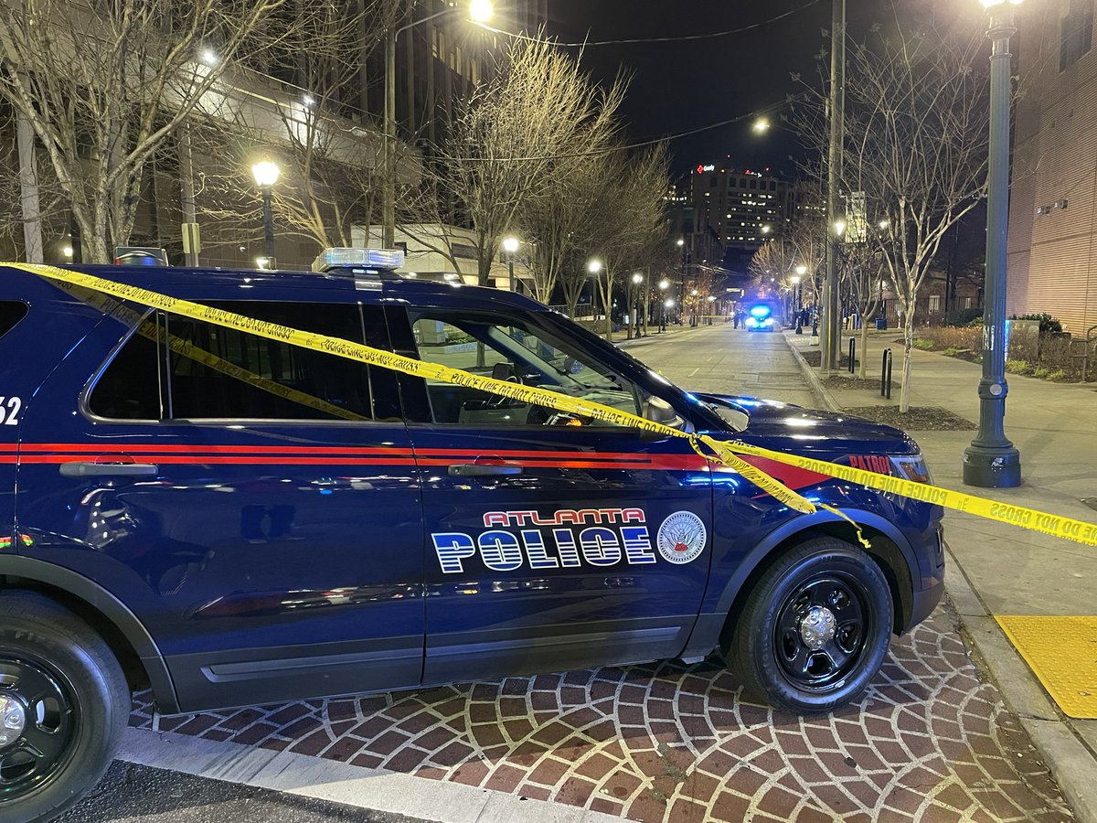 Double shooting on @GeorgiaStateU campus leaves 1 dead, sends 1 to @GradyHealth. @Atlanta_Police say survivor in stable condition. Suspect gunman arrested. Neither he nor any of the victims are G.S.U. students.  