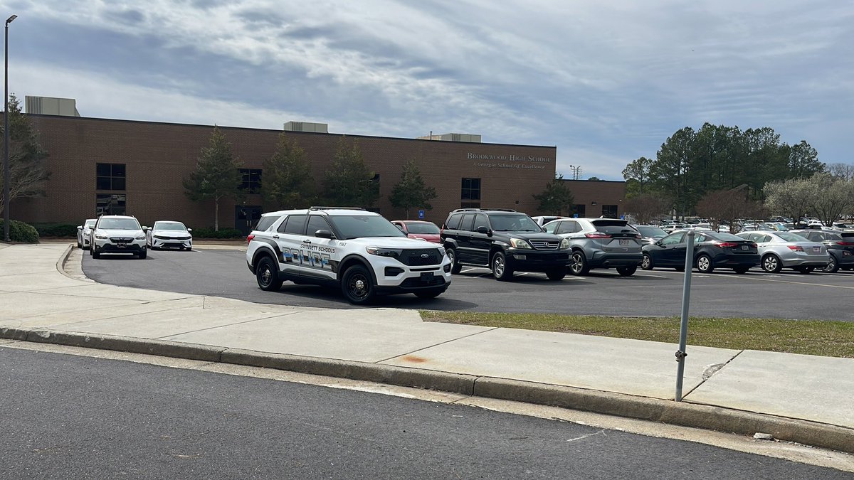 Police are still on the campus of Brookwood High school after a student was stabbed in the bathroom. Officials confirm an arrest has been made. No word on the victims condition but was taken to the hospital