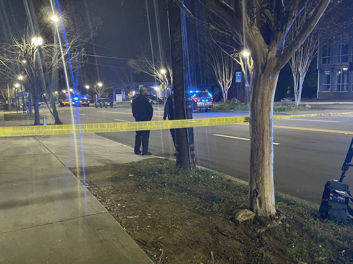 Atlanta police on the scene of a shooting on Cheshire Bridge and Windemere. Police say 2 people were shot, one died on scene, one taken to Grady Memorial Hospital.