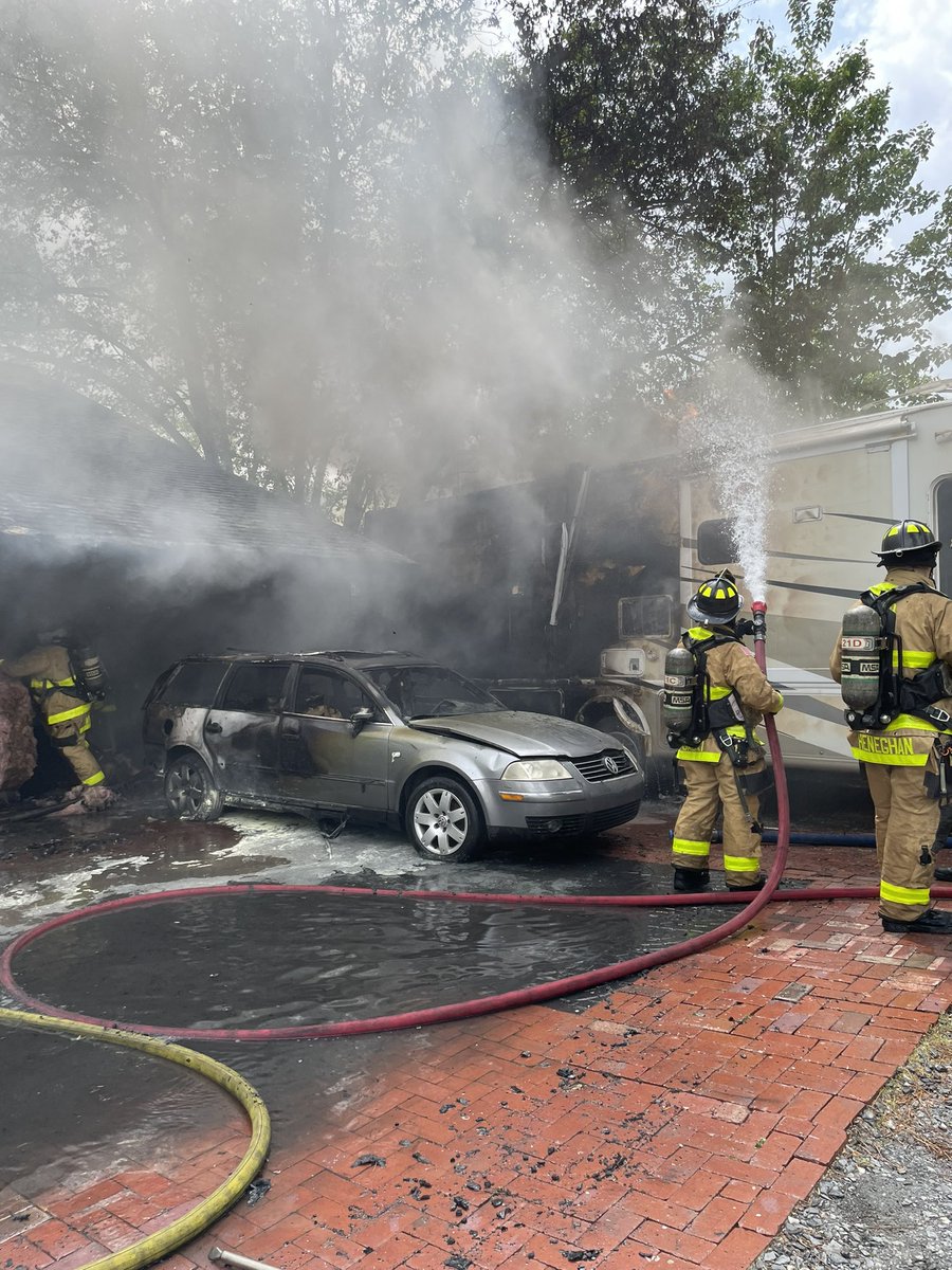 Eng 15, and Squad 16 are extinguishing a garage fire on the 1000 block of Indian Hills Pkwy. The road between Fairfield Dr/Clubland Dr will be closed until units are able to clear the scene. All residents are reported to have safely exited the home