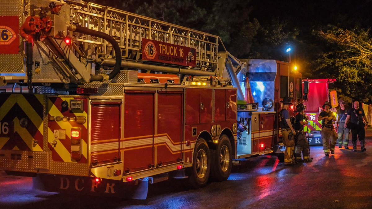 FATAL FIRE: DeKalb County  are on the scene of a fatal fire at the Snapwoods Apartment Complex, they say an elderly man succumbed to his injuries at the hospital 