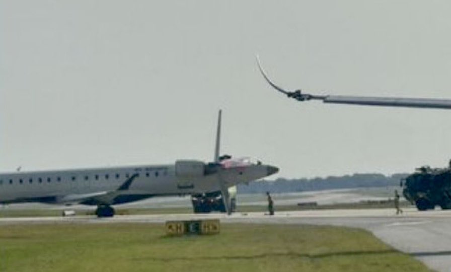 Atlanta Georgia DeltaAirLines Airbus A350-941, collides with a DeltaConnection Bombardier CRJ_900LR at Atlanta International Airport this morning.The right wing of an Airbus A350 taxiing as DL295 Reg: N503DN to Tokyo_Haneda made contact with the tail of an EndeavorAir 