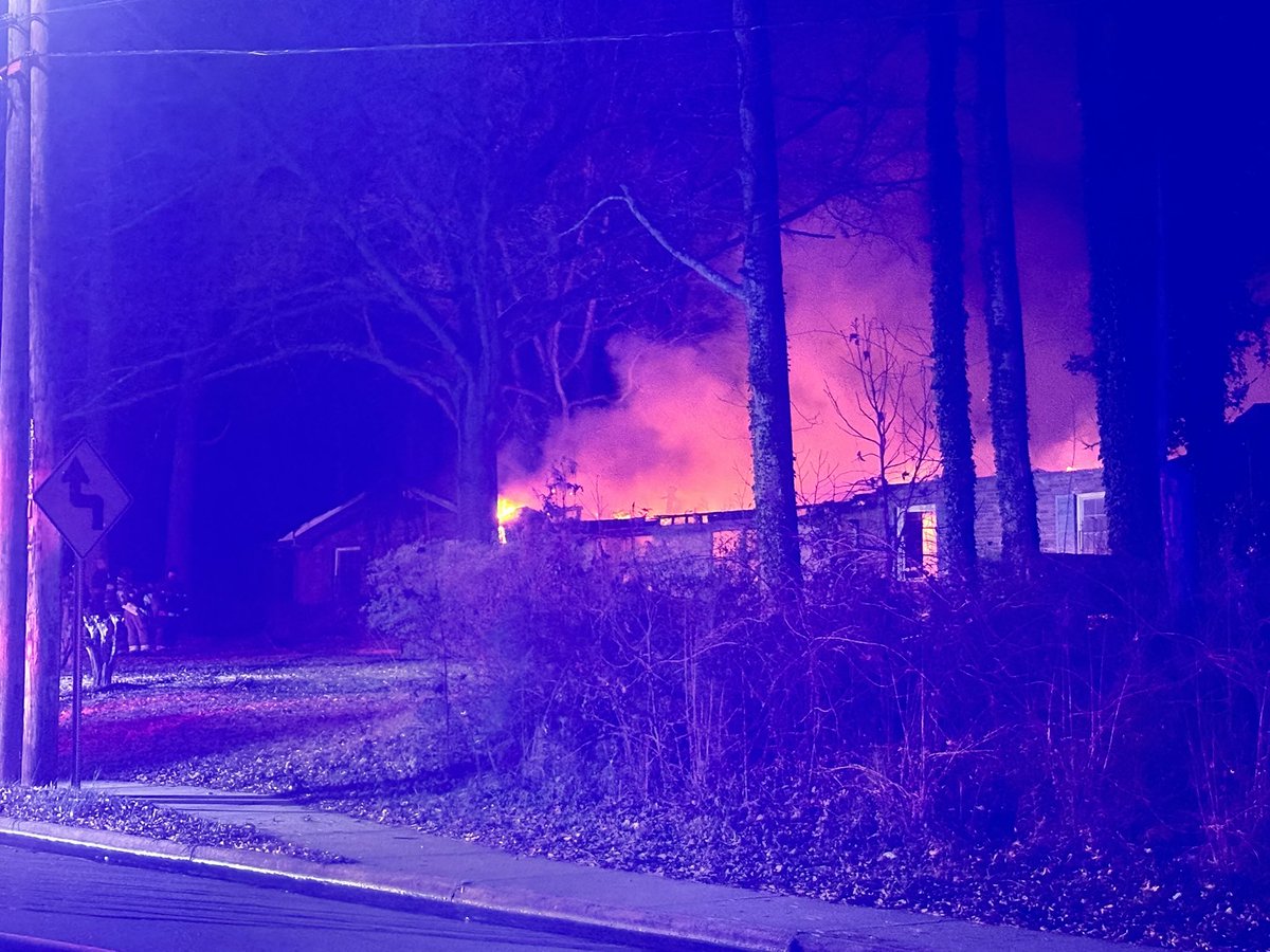 Structure fire at home on Dobson Drive Connector. Home is destroyed. @EastPointPolice and Fire on scene. This is right off Washington Road