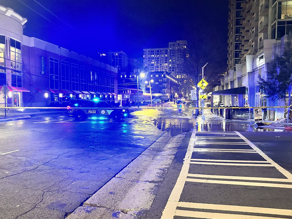 Atlanta_Police officers have now closed Pharr Road at Fulton Driver due to flooding. This is on the Peachtree Road side near Atlanta Fish Market