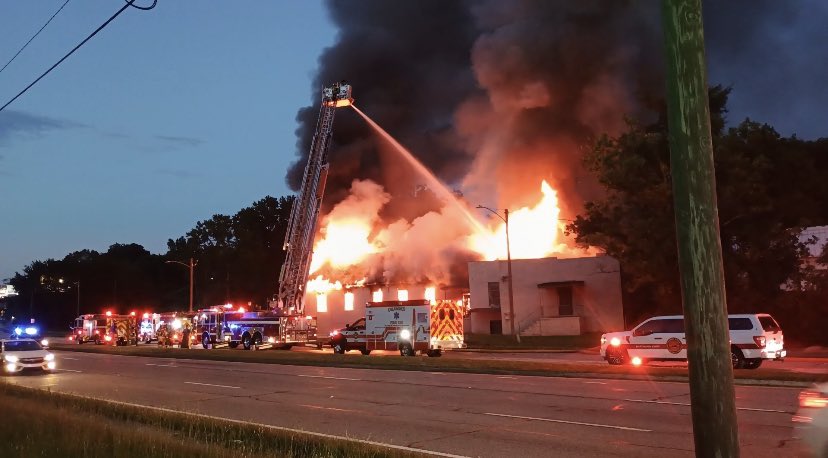 Blaze destroys historic Columbus church for second time in less than a year.