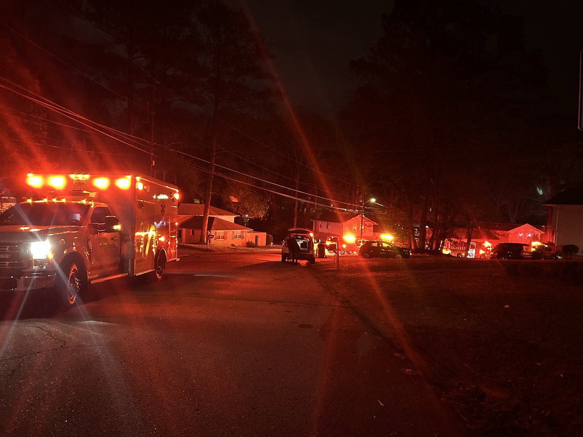 DeKalb County Fire Rescue has had a busy AM with 2 separate fires. This one off Pinehurst Valley Dr sent a man & woman to Grady for smoke inhalation. House likely a total loss. Wind conditions caused fast moving fire & increased danger for firefighters.