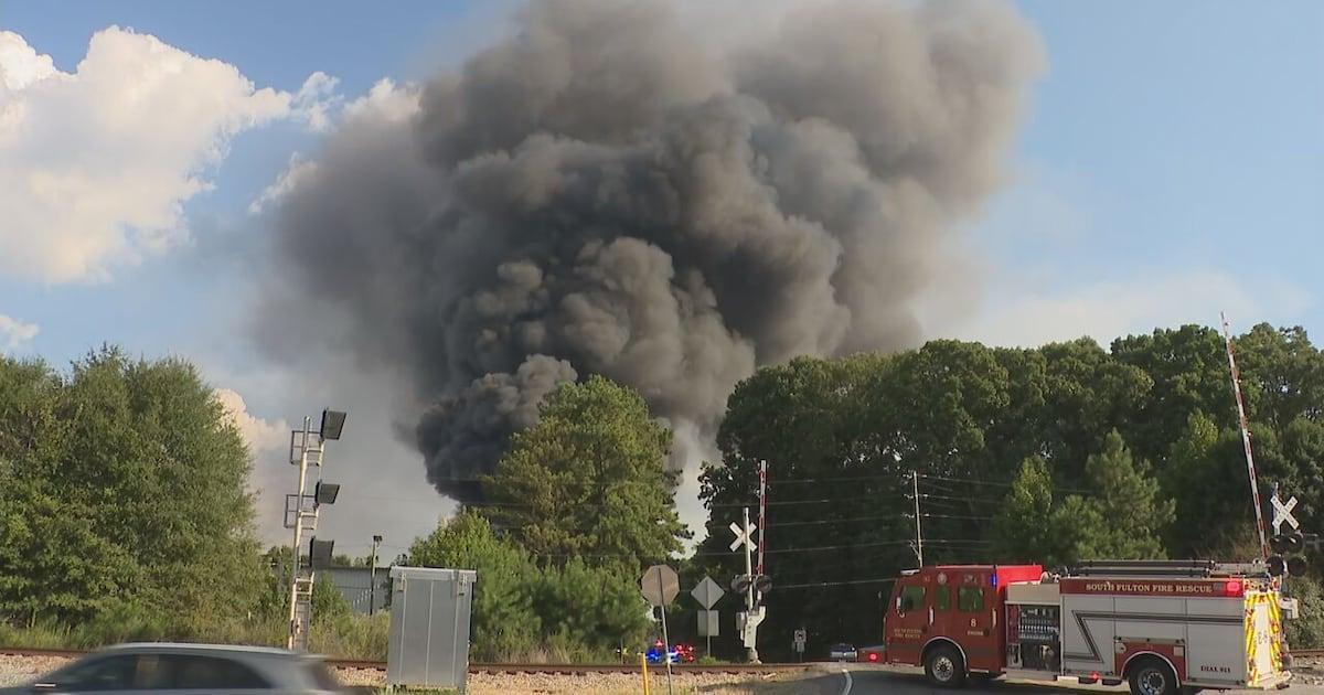 Explosion and large fire at a South Fulton plant. Firefighter said explosions and projectiles were coming from the plant when they first arrived around 4 p.m. The fire was under control around midnight, and hazmat teams determined the smoke was nontoxic.