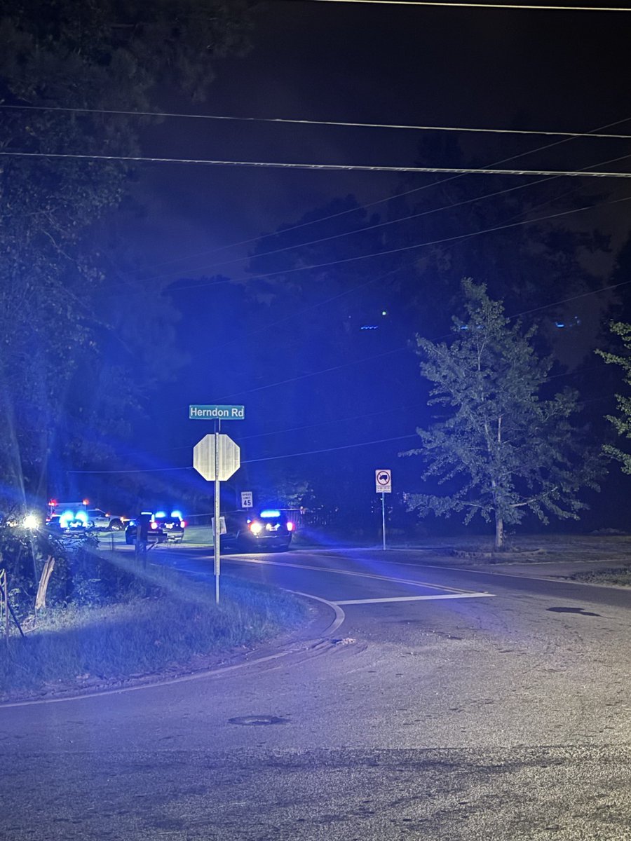 South Fulton Police investigating a shooting involving a Fairburn Police officer. Were told the officer shot a resident in the foot and 2 dogs after the dogs ran out of the door of a home on Bishop Road