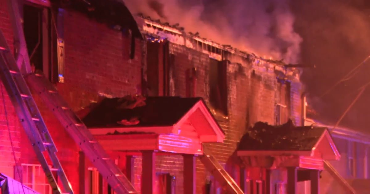 Blazing apartment fire forces evacuations overnight